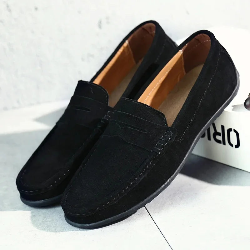 Giovanni Men’s Suede Loafers – Premium Slip-On Shoes