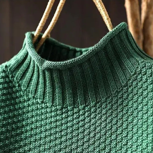 Sabrina Women’s Sweater – Hand-Knit Wool-Blend Relaxed Pullover