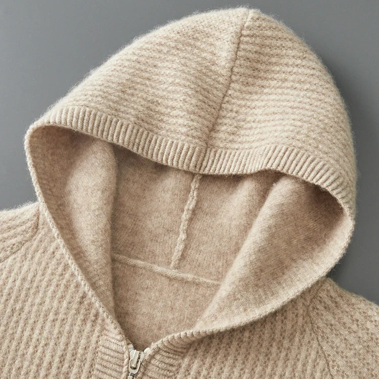 Morris Men’s Zip Hoodie Jacket – Lightweight Zip Knit Jacket