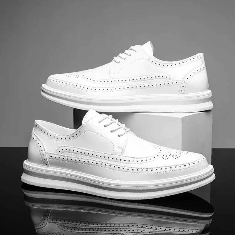Cesare Men’s Trainers – Premium Leather Shoes with Cushioned Sole