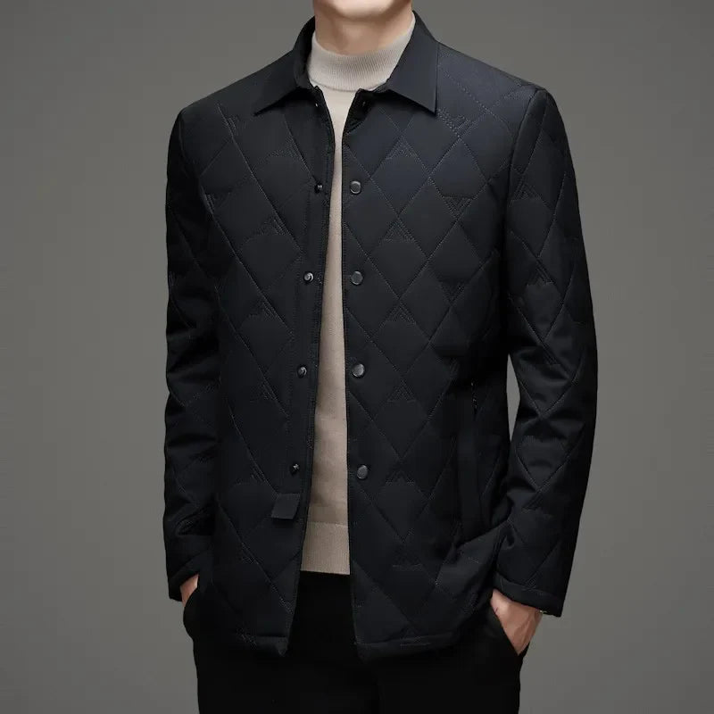 Harrison Men’s Quilted Down Jacket – Lightweight Windproof Winter Coat
