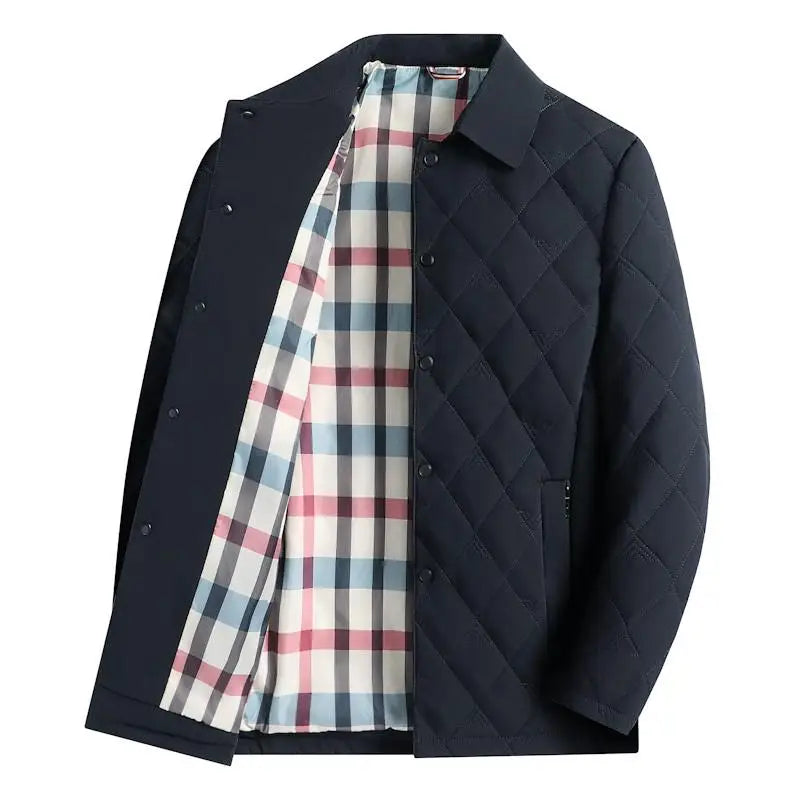 Harrison Men’s Quilted Down Jacket – Lightweight Windproof Winter Coat