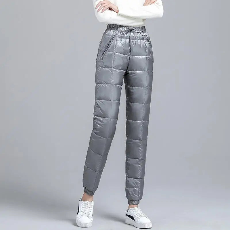 Lucia Women’s Therma-Shell Down Pants – Lightweight Insulated Tapered Pants
