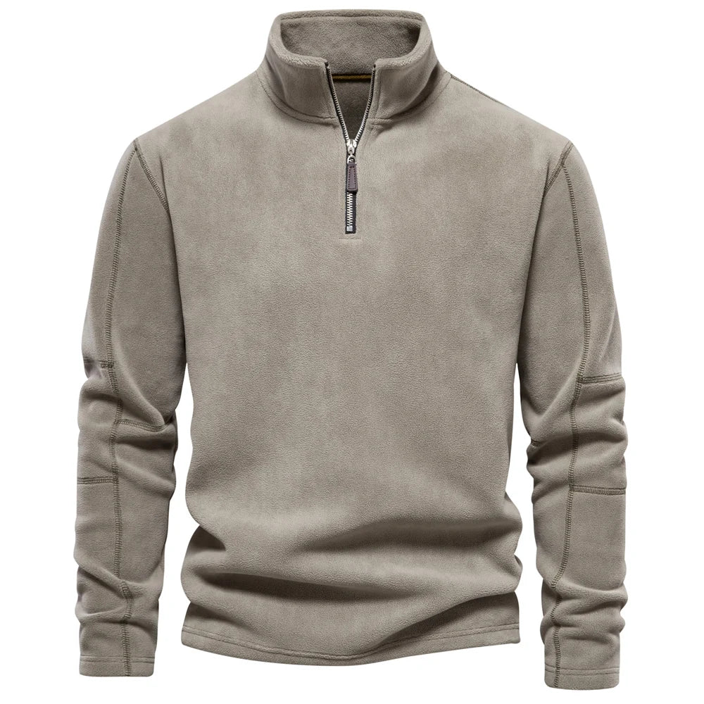 Harlan Men’s Half-Zip Pullover – Soft Cotton Casual Jumper