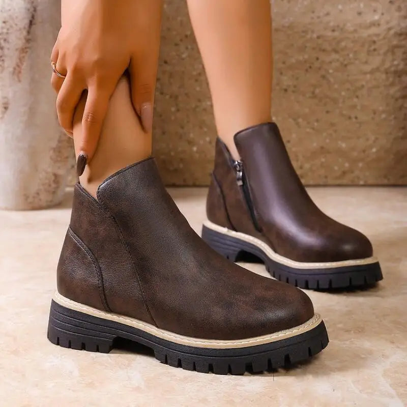 Brittany Women’s Leather Ankle Boots