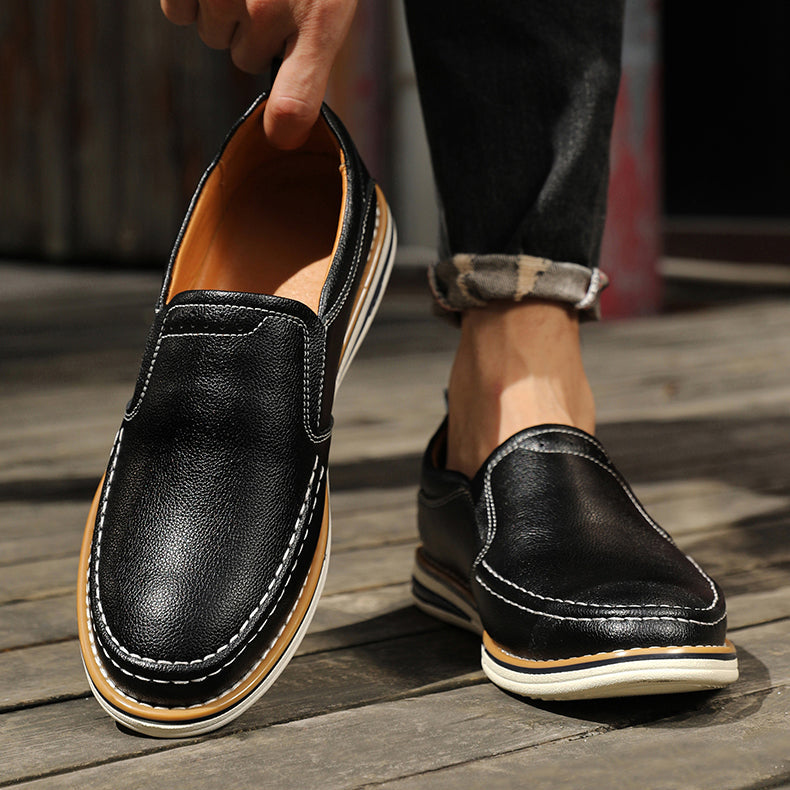 Jolito Men’s Leather Loafers – Padded Comfort with Timeless Style