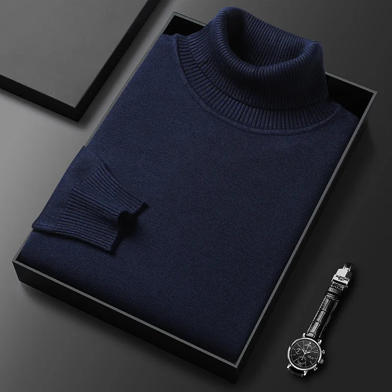 Zagreb Men’s Cashmere Sweater – Soft Knit Turtleneck Sweater