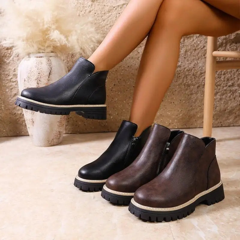 Brittany Women’s Leather Ankle Boots