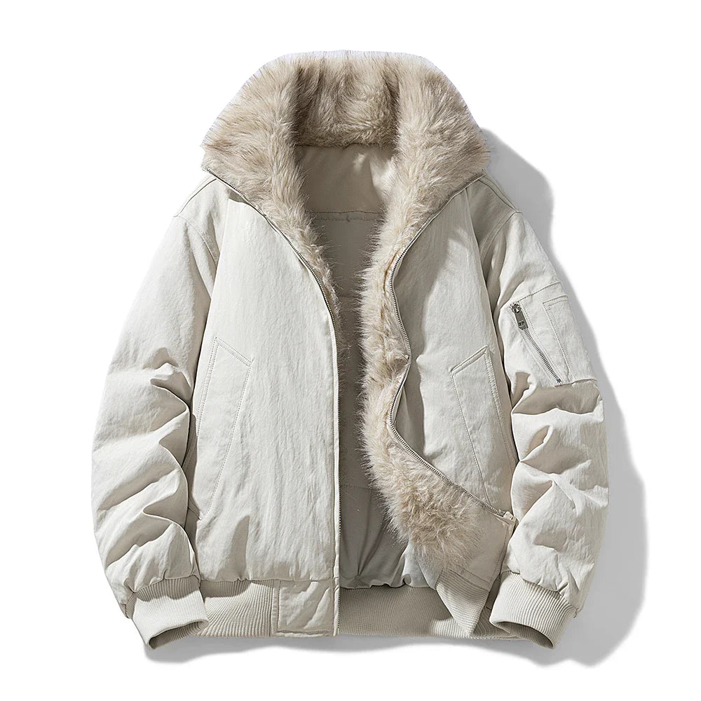 Elio Men’s Winter Jacket – Fur Lined Coat