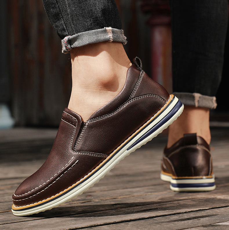 Jolito Men’s Leather Loafers – Padded Comfort with Timeless Style