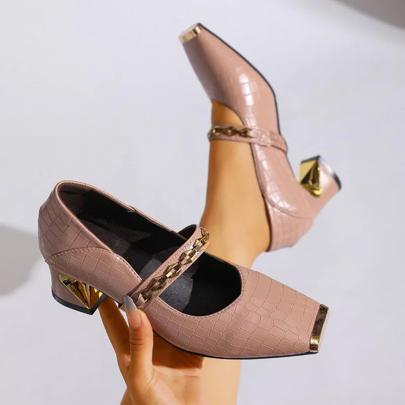 Veronica Women’s Block Heel Shoes