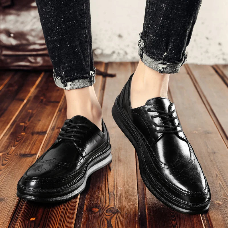 Cesare Men’s Trainers – Premium Leather Shoes with Cushioned Sole