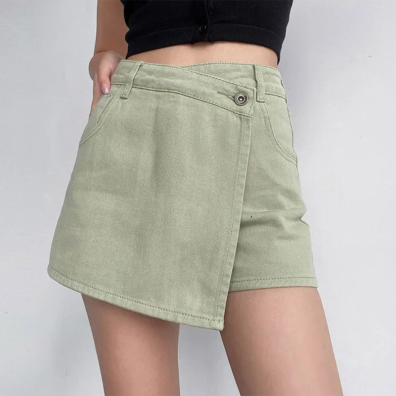 Meredith Cotton Blend Crossover Skort – Tailored Modern Fit Skort