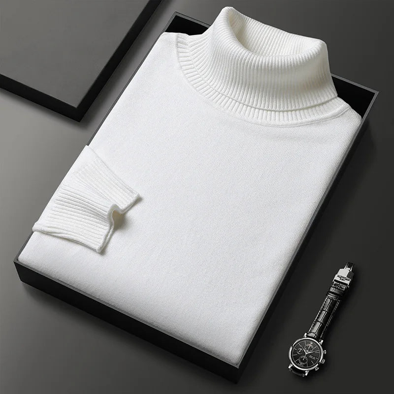 Zagreb Men’s Cashmere Sweater – Soft Knit Turtleneck Sweater