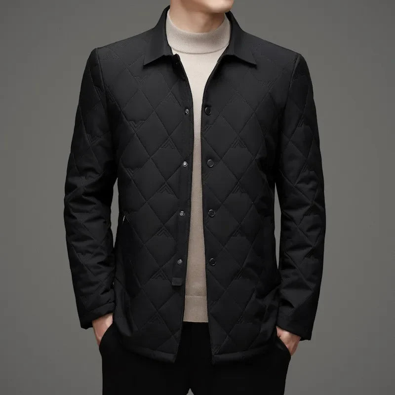 Harrison Men’s Quilted Down Jacket – Lightweight Windproof Winter Coat