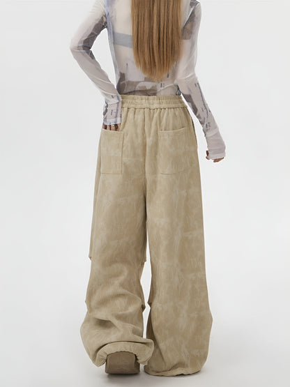 Aira Women’s Corduroy Sweatpants – Acid Wash with Straight Loose Fit