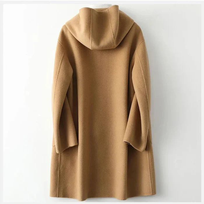 Marlene Women’s Wool Blazer – Hooded Relaxed Fit Coat