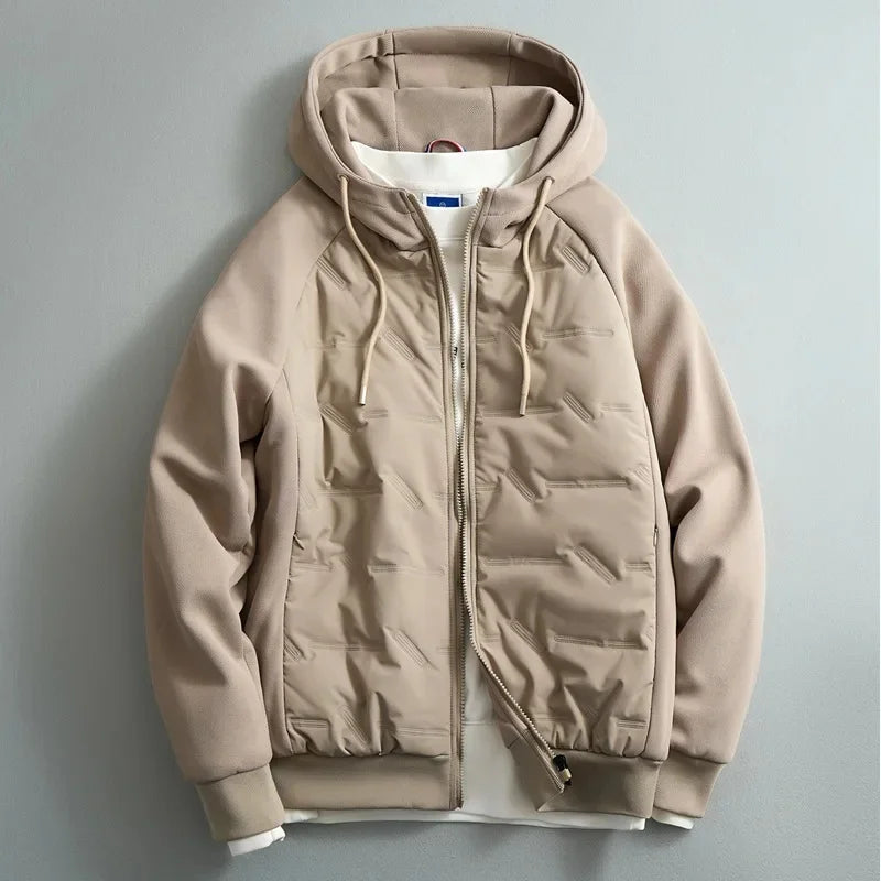 Charlie Men’s Hooded Jacket – Lightweight Cotton-Blend Hoodie Jacket