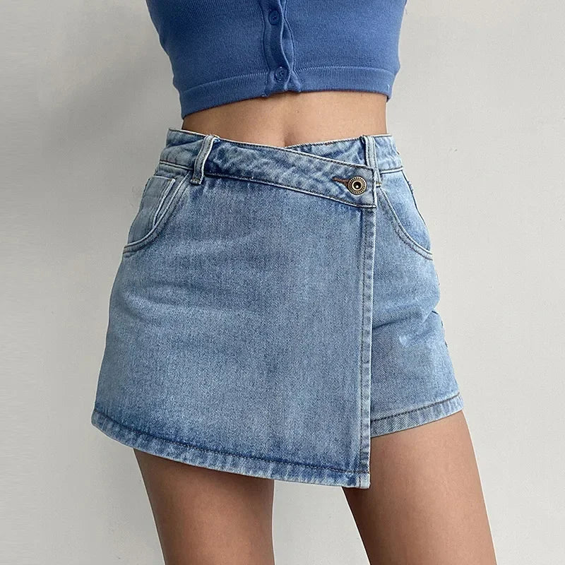 Meredith Cotton Blend Crossover Skort – Tailored Modern Fit Skort