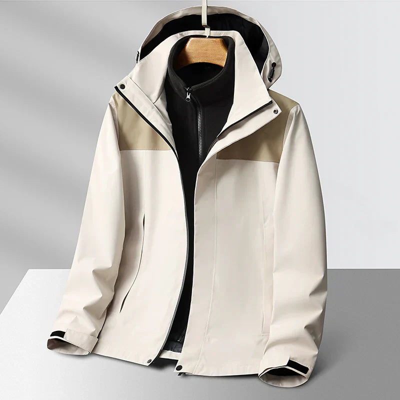 Ricardo Men's Fleece Jacket – Removable Inner Windbreaker Jacket