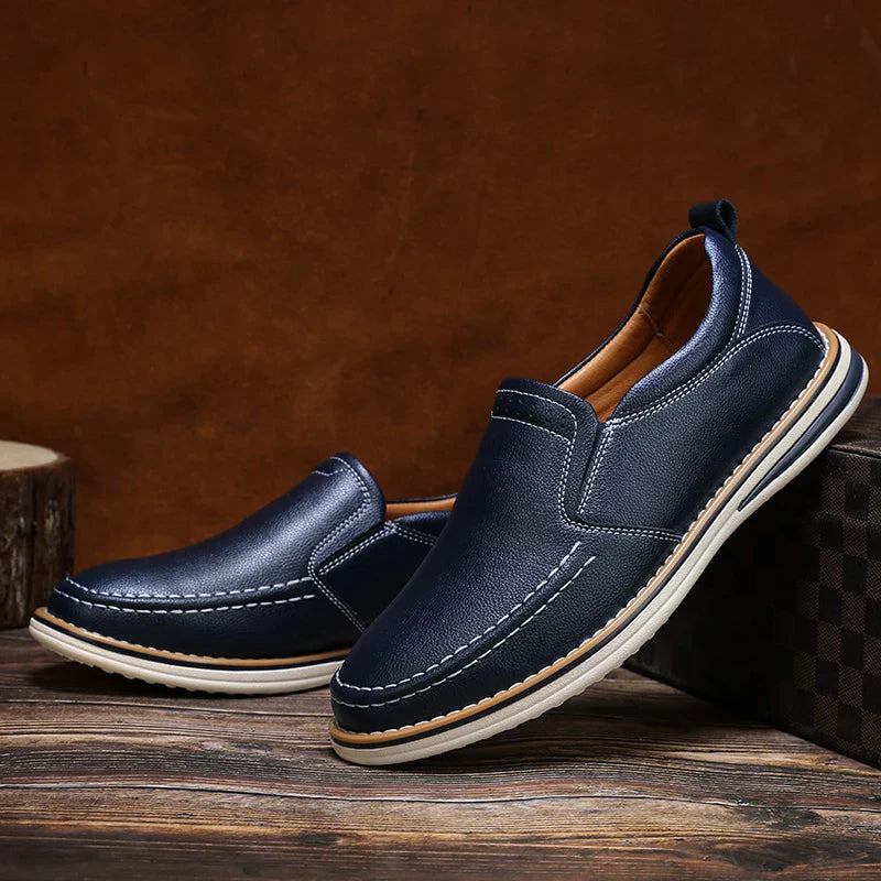 Jolito Men’s Leather Loafers – Padded Comfort with Timeless Style