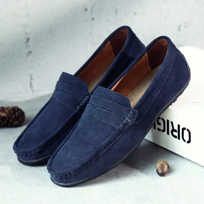 Giovanni Men’s Suede Loafers – Premium Slip-On Shoes