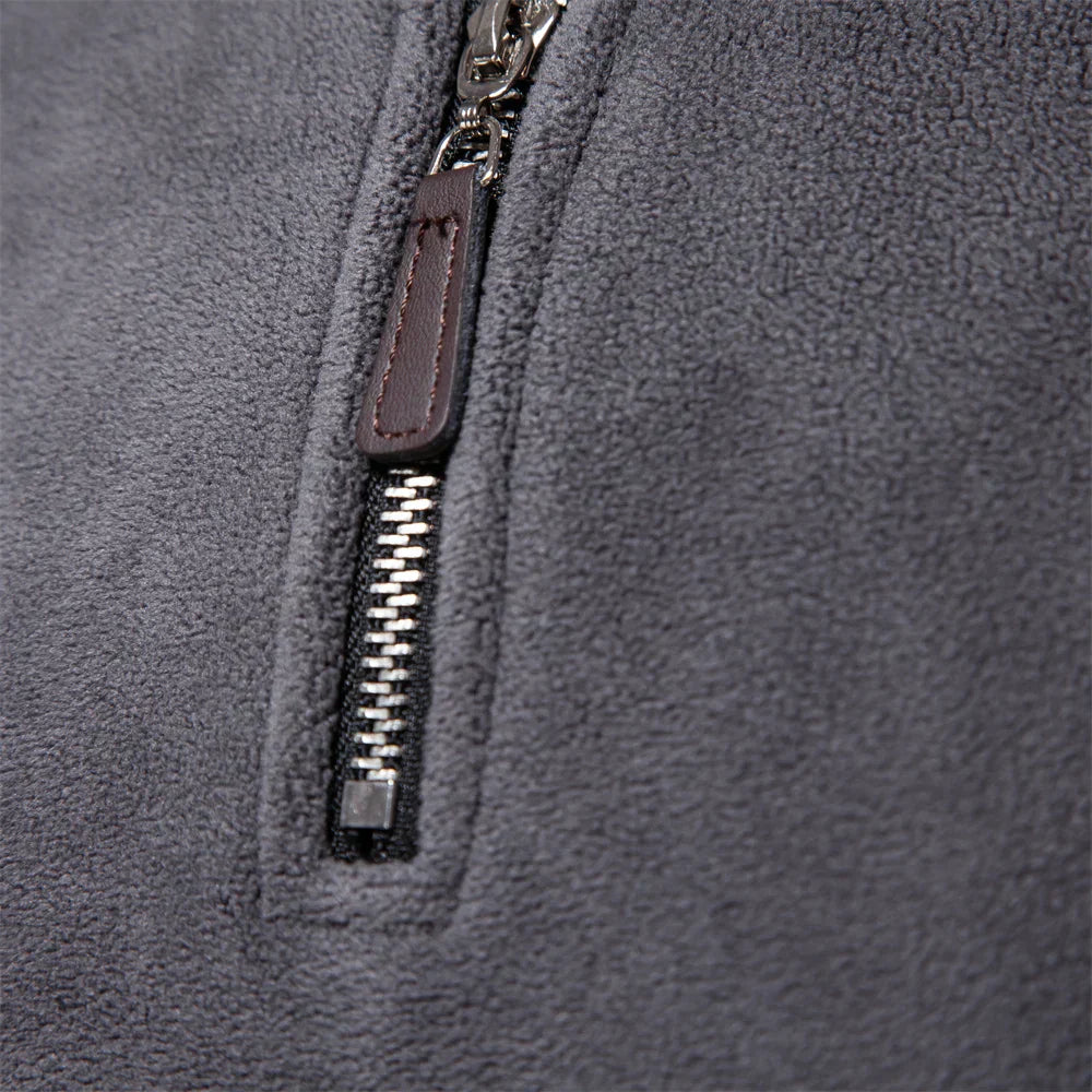 Harlan Men’s Half-Zip Pullover – Soft Cotton Casual Jumper