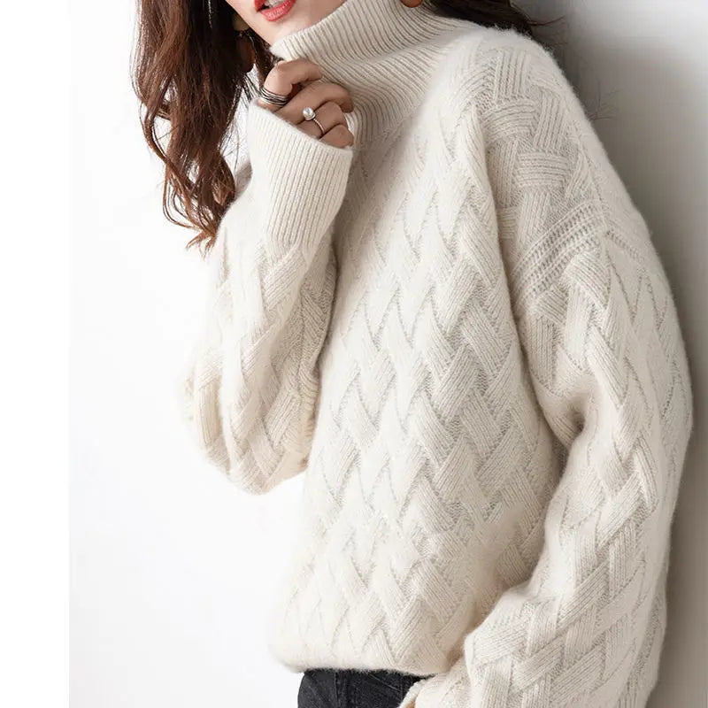 Xaira Women’s Turtleneck Sweater – Ultra-Soft Winter Knit Pullover