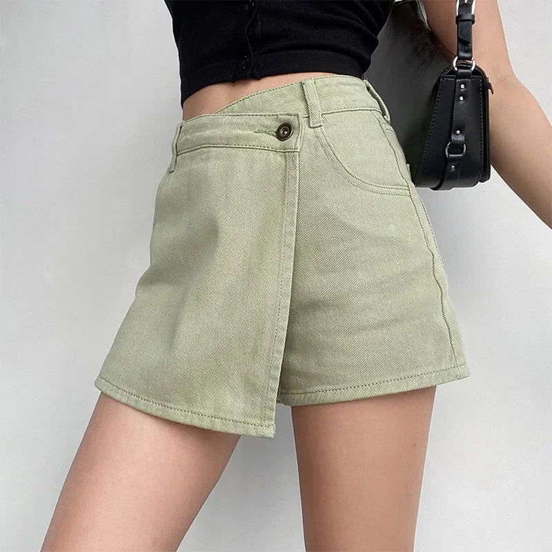 Meredith Cotton Blend Crossover Skort – Tailored Modern Fit Skort