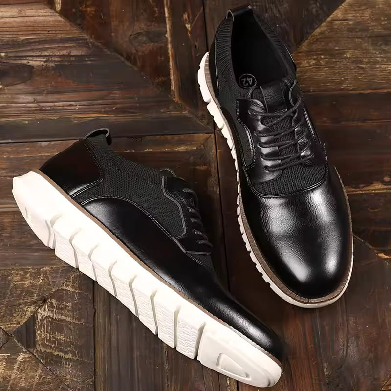 Hernando Genuine Leather Lace-Up Shoes – Casual Brogue Dress Shoes