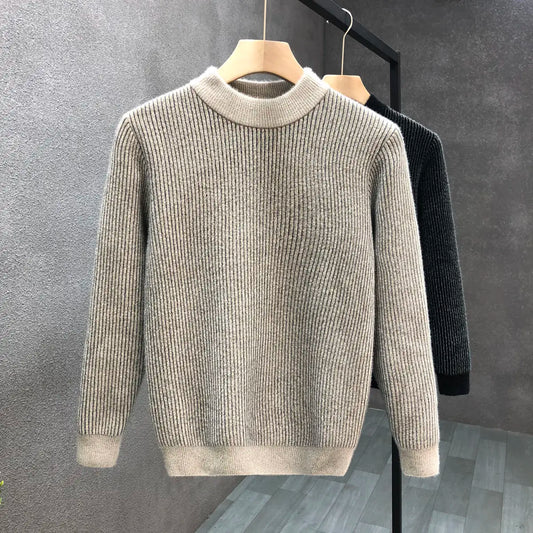 Damon Ribbed Knit Sweater – Soft-Touch Sweater with Classic Fit & Layering Versatility