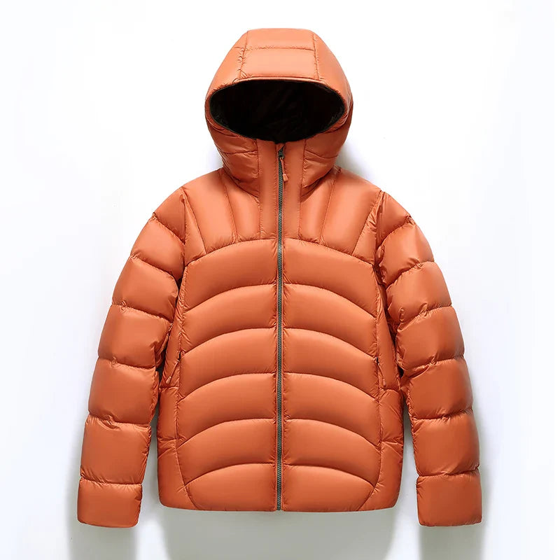 Noah Men’s Down Puffer Jacket – White Duck Down with Windproof Quilted Shell