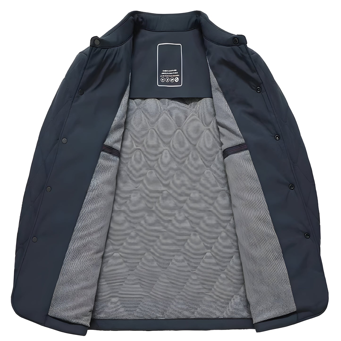 Dawson Men’s Quilted Winter Jacket – Cotton Lined Diamond Stitch for Everyday Wear