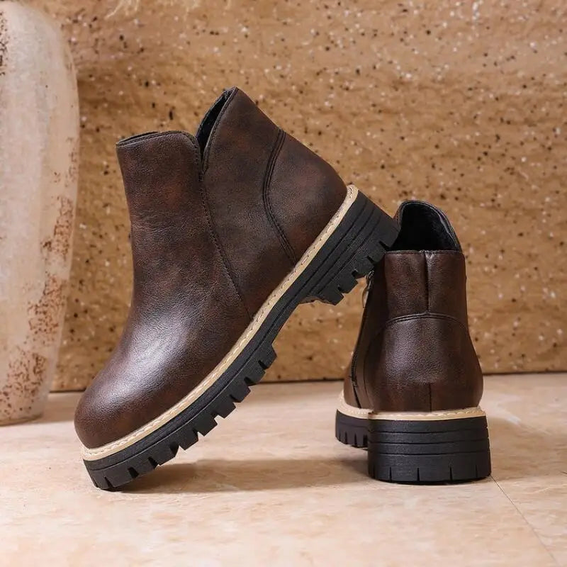 Brittany Women’s Leather Ankle Boots