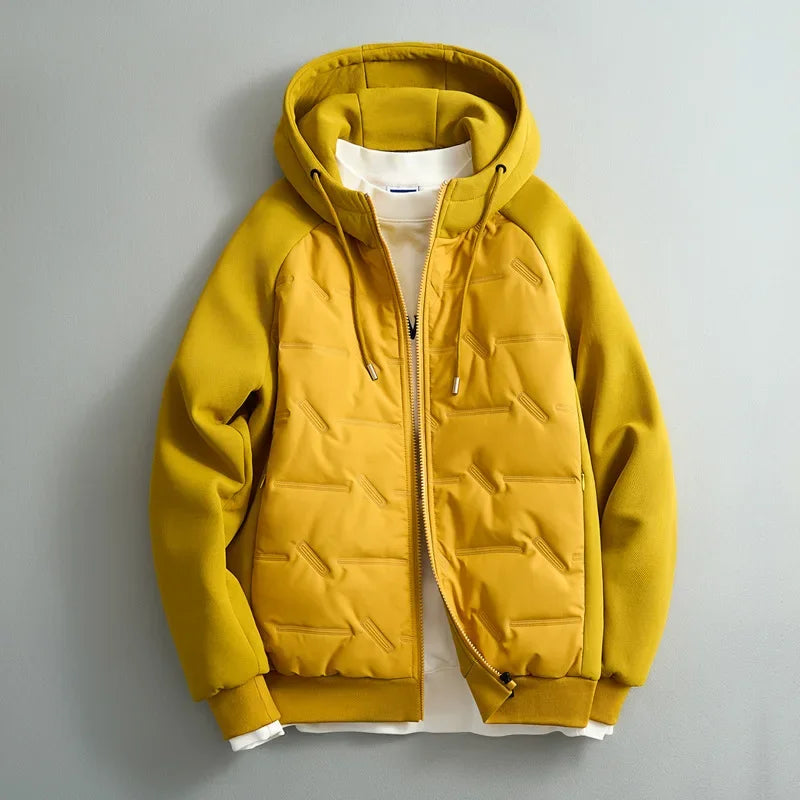 Charlie Men’s Hooded Jacket – Lightweight Cotton-Blend Hoodie Jacket