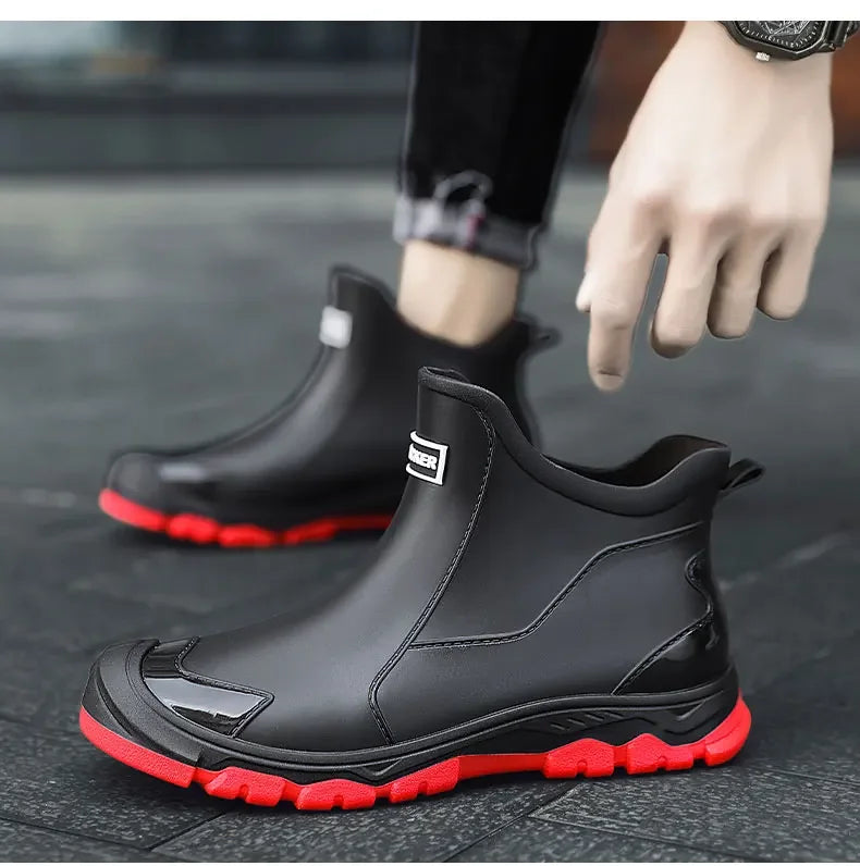 Harlow Men’s Waterproof Winter Boots – Insulated Slip-On Ankle Boots Design