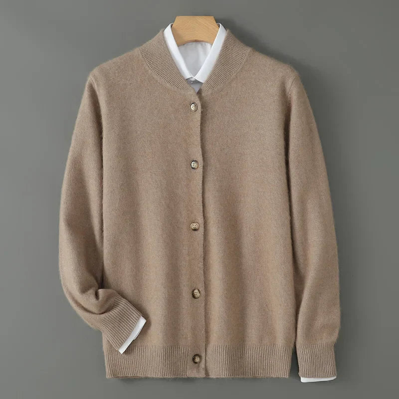 Frostan Men’s Cashmere Cardigan – Lightweight Button-Up Knit