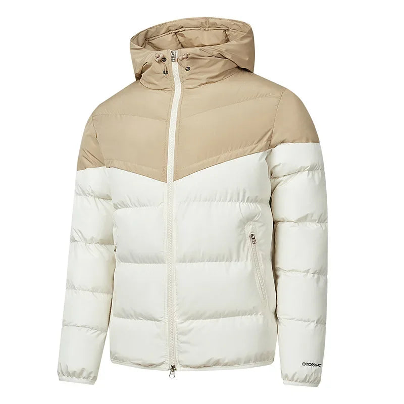 Everest Men’s Cotton Puffer Jacket – Insulated Winter Coat with Hood