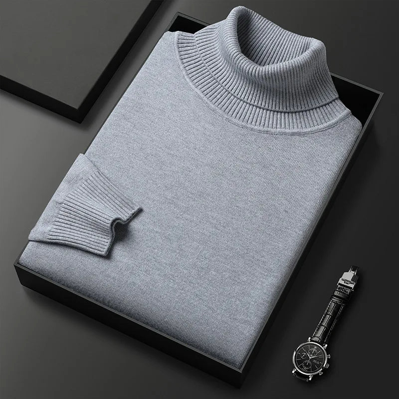 Zagreb Men’s Cashmere Sweater – Soft Knit Turtleneck Sweater