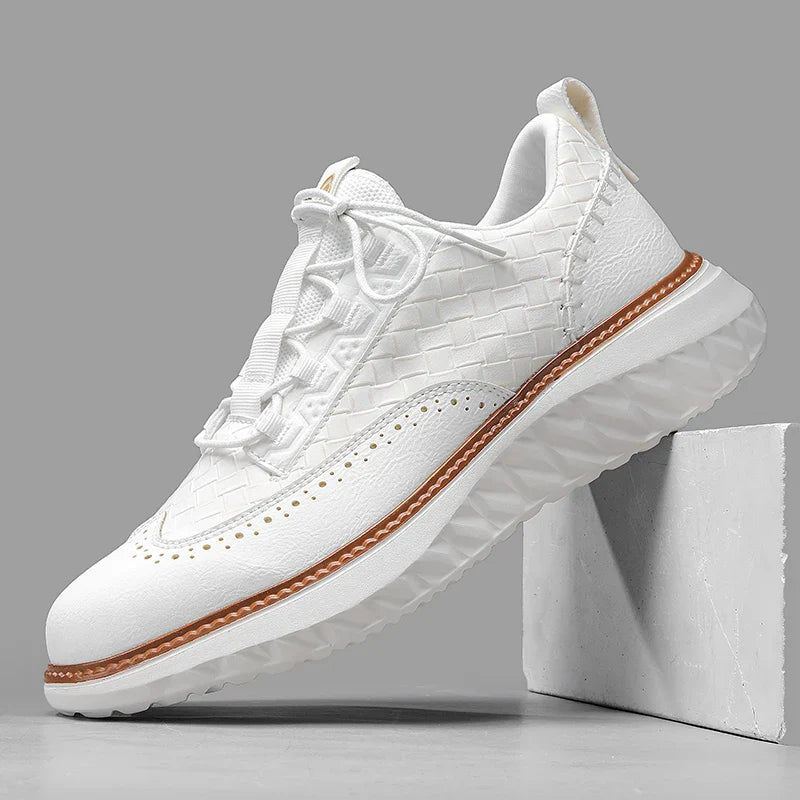 Oslo Men’s Trainers – Genuine Leather with Breathable Lightweight Comfort