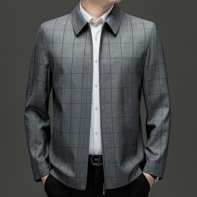 Sebastian Men’s Plaid Jacket – Nanosilk Tech Men’s Jacket
