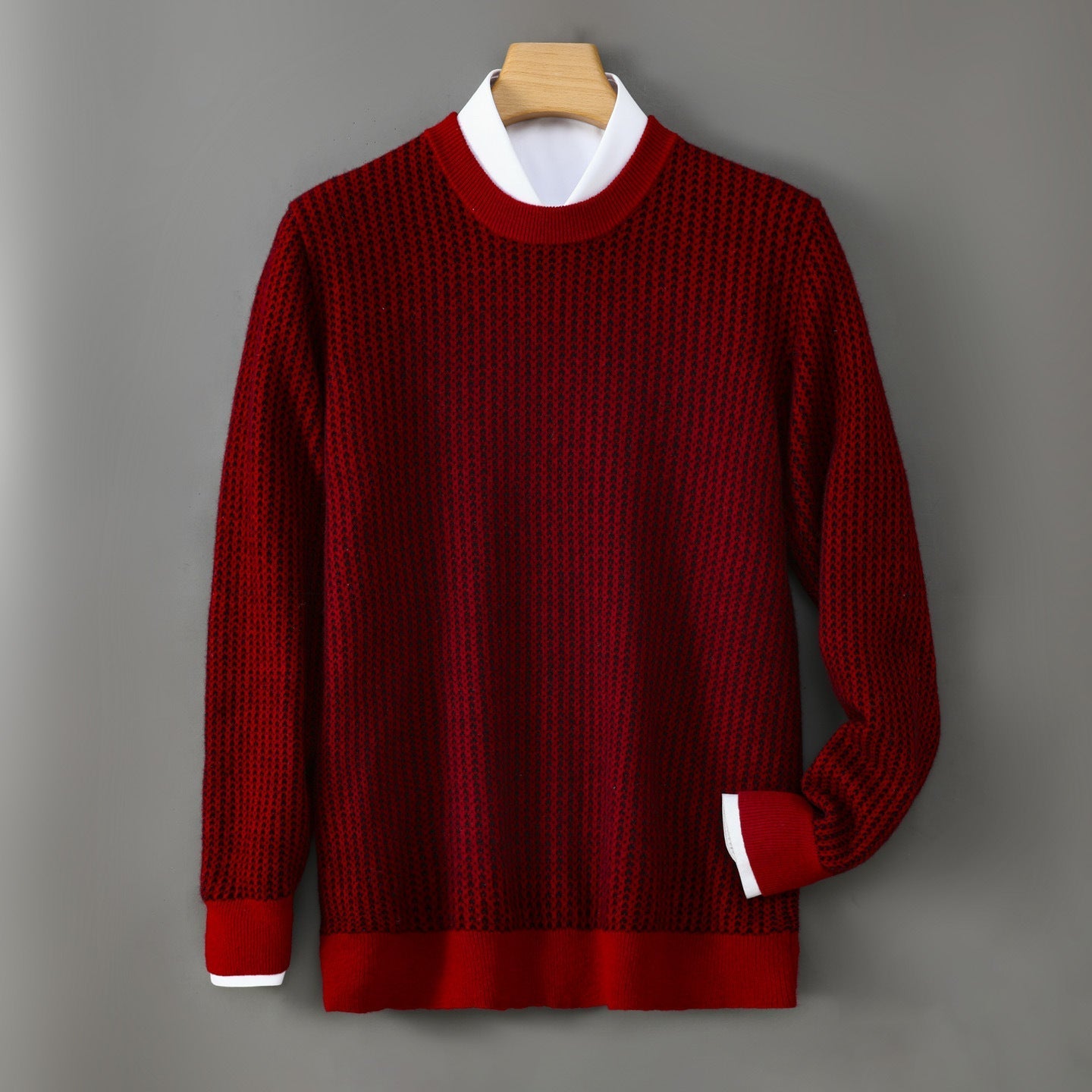 Briones Men’s Cashmere Sweater – Lightweight Crewneck Knit Sweater