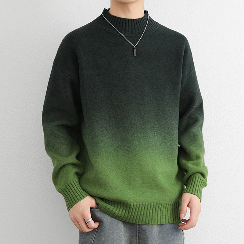 Sebastian Men’s Knit Sweater – Ombré Gradient Design Jumper