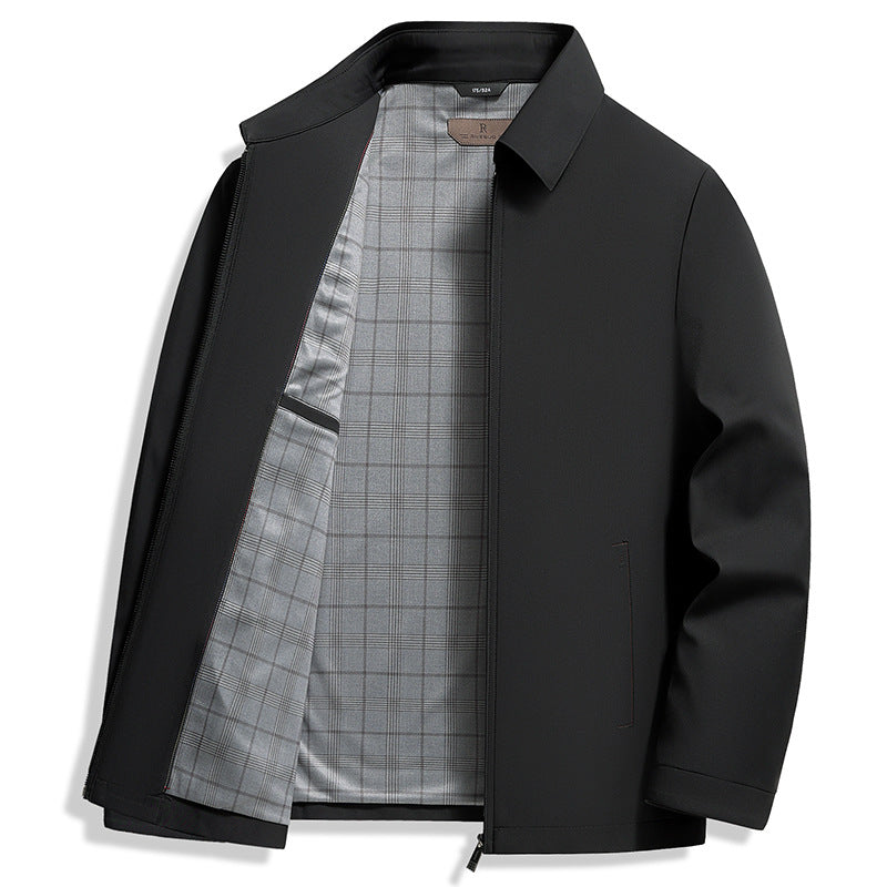Marcel Men’s Business Casual Jacket – Wrinkle-Free Silk-Blend Blazer with Lapel Design