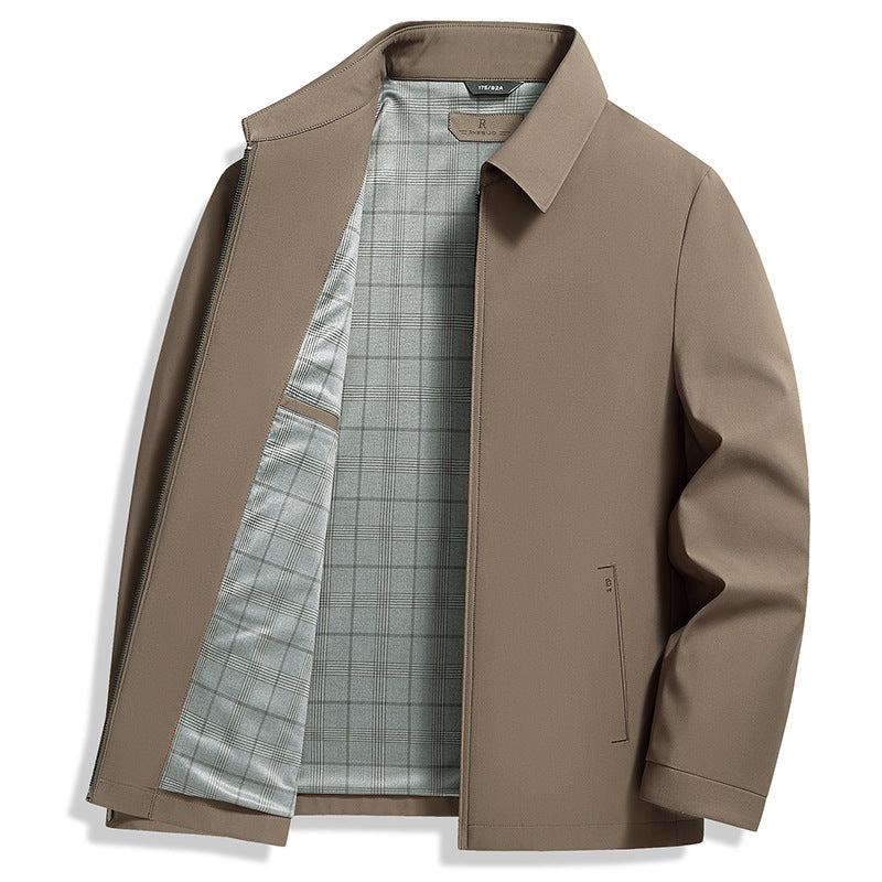 Marcel Men’s Business Casual Jacket – Wrinkle-Free Silk-Blend Blazer with Lapel Design