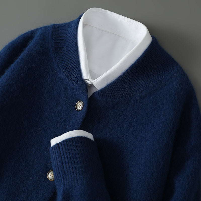 Steve Men’s Cashmere Cardigan – Ultra-Soft Button-Up Sweater