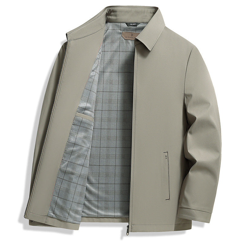 Marcel Men’s Business Casual Jacket – Wrinkle-Free Silk-Blend Blazer with Lapel Design