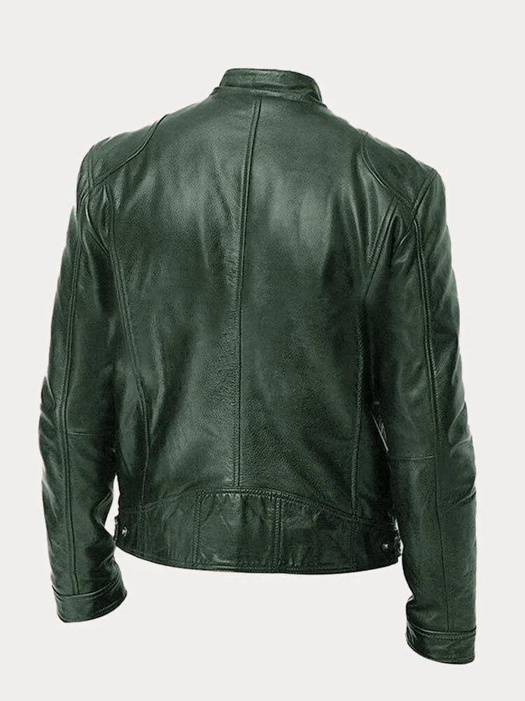 Luca Men’s Leather Jacket – Classic Fit with Tailored Silhouette & Premium Finish
