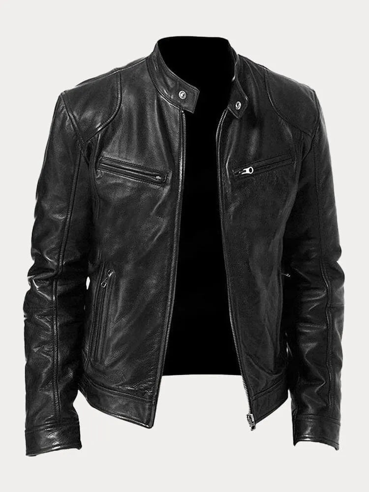 Luca Men’s Leather Jacket – Classic Fit with Tailored Silhouette & Premium Finish