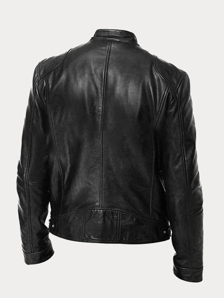 Luca Men’s Leather Jacket – Classic Fit with Tailored Silhouette & Premium Finish